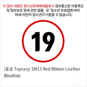 [홍콩 Toynary] SM13 Red Ribbon Leather Blindfold